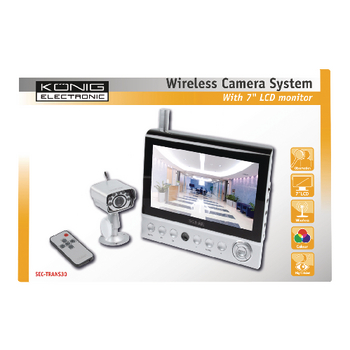 SEC-TRANS30 Draadloos camerasysteem met 7\